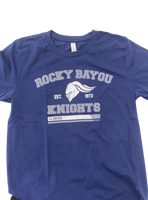 Youth Navy Rocky Bayou Knights T-shirt