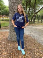 Adult Navy Blue Rocky Bayou-Florida T-Shirt